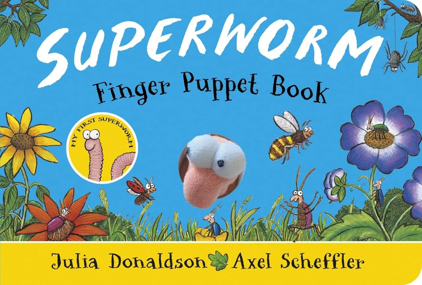 Superworm Finger Puppet Book Hardcover by Julia Donaldson