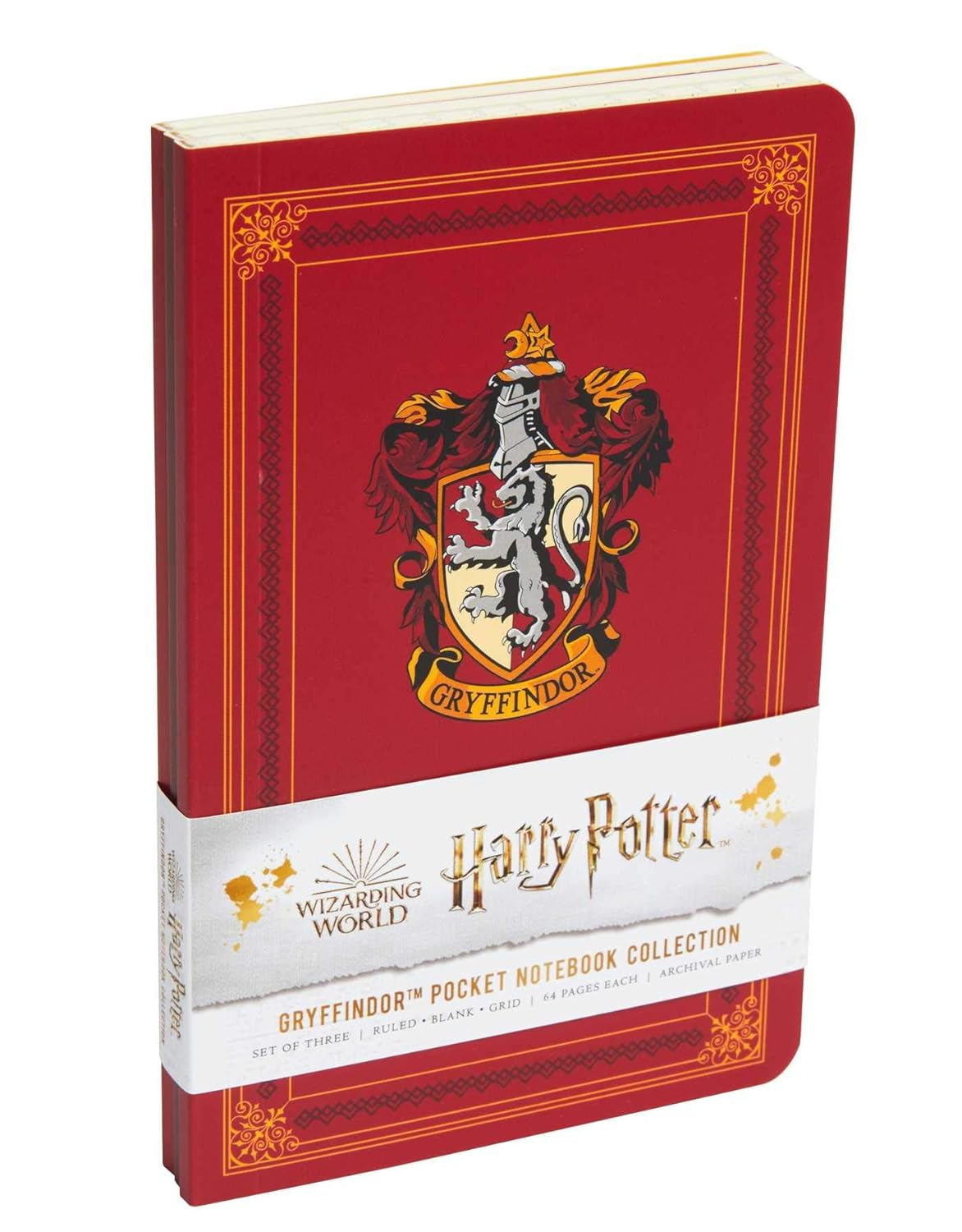 Harry Potter: Gryffindor Pocket Notebook Collection (Set of 3)