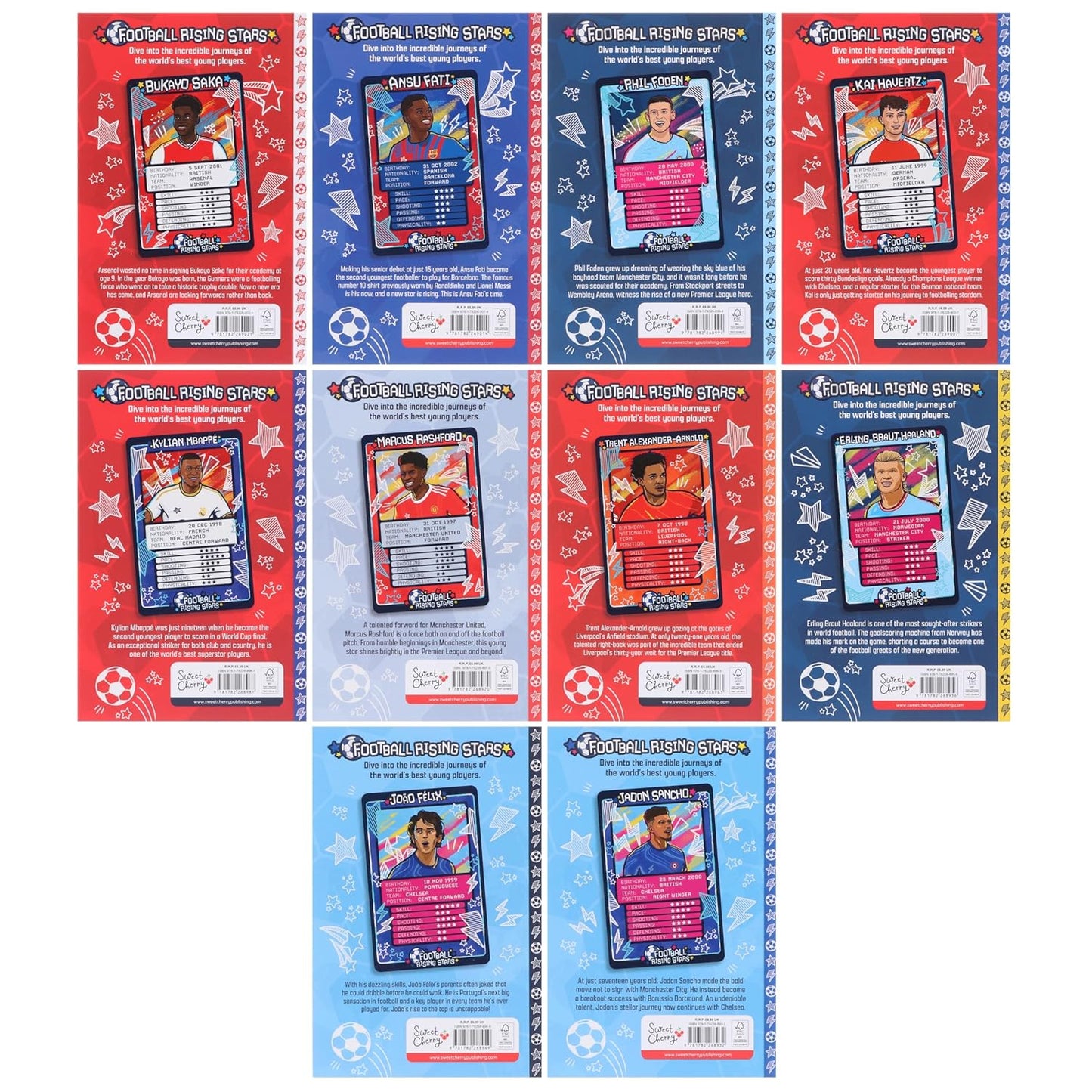 Football Rising Stars: 10 Book Box Set Paperback