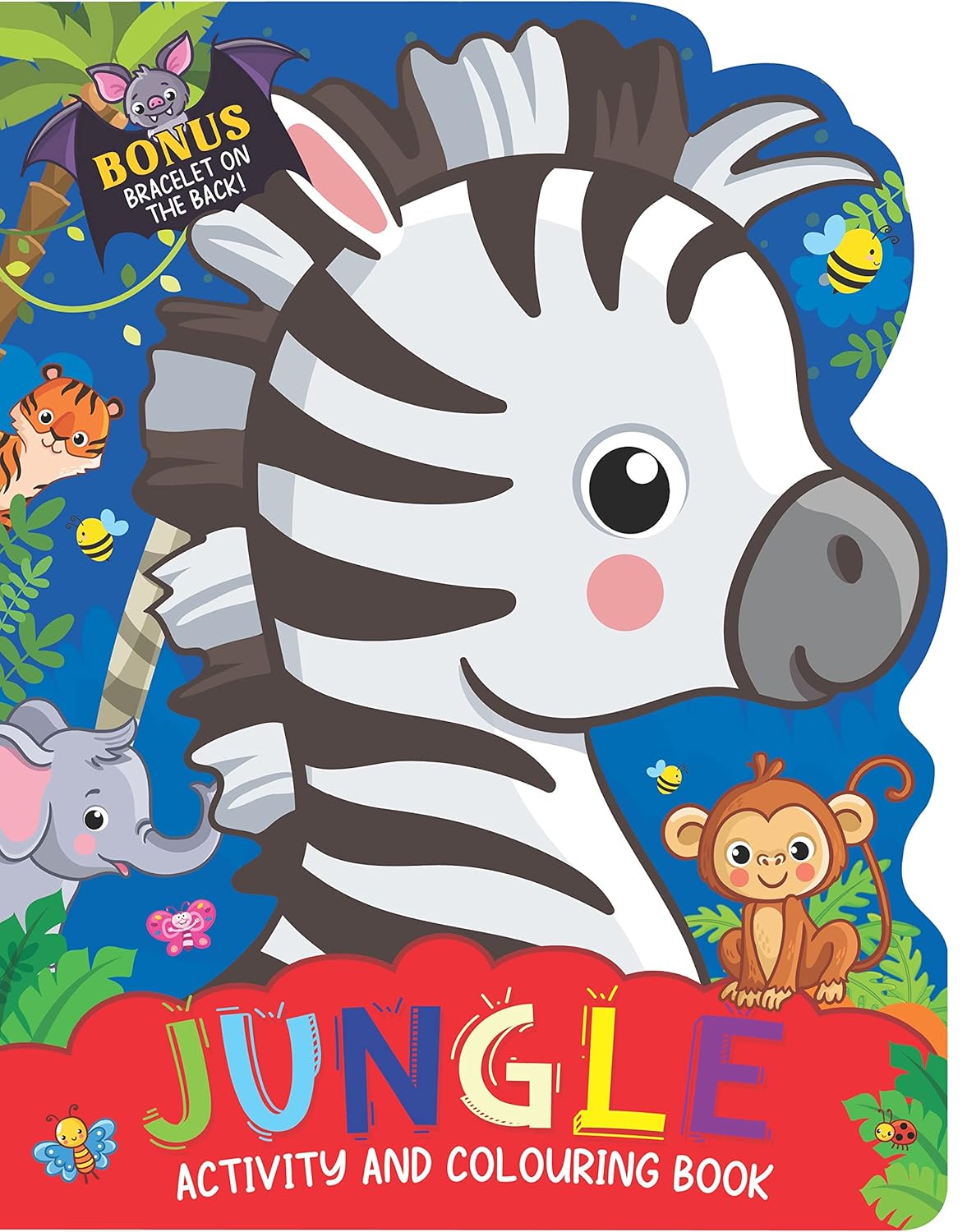 Jungle Activity And Colouring Book- Die Cut...