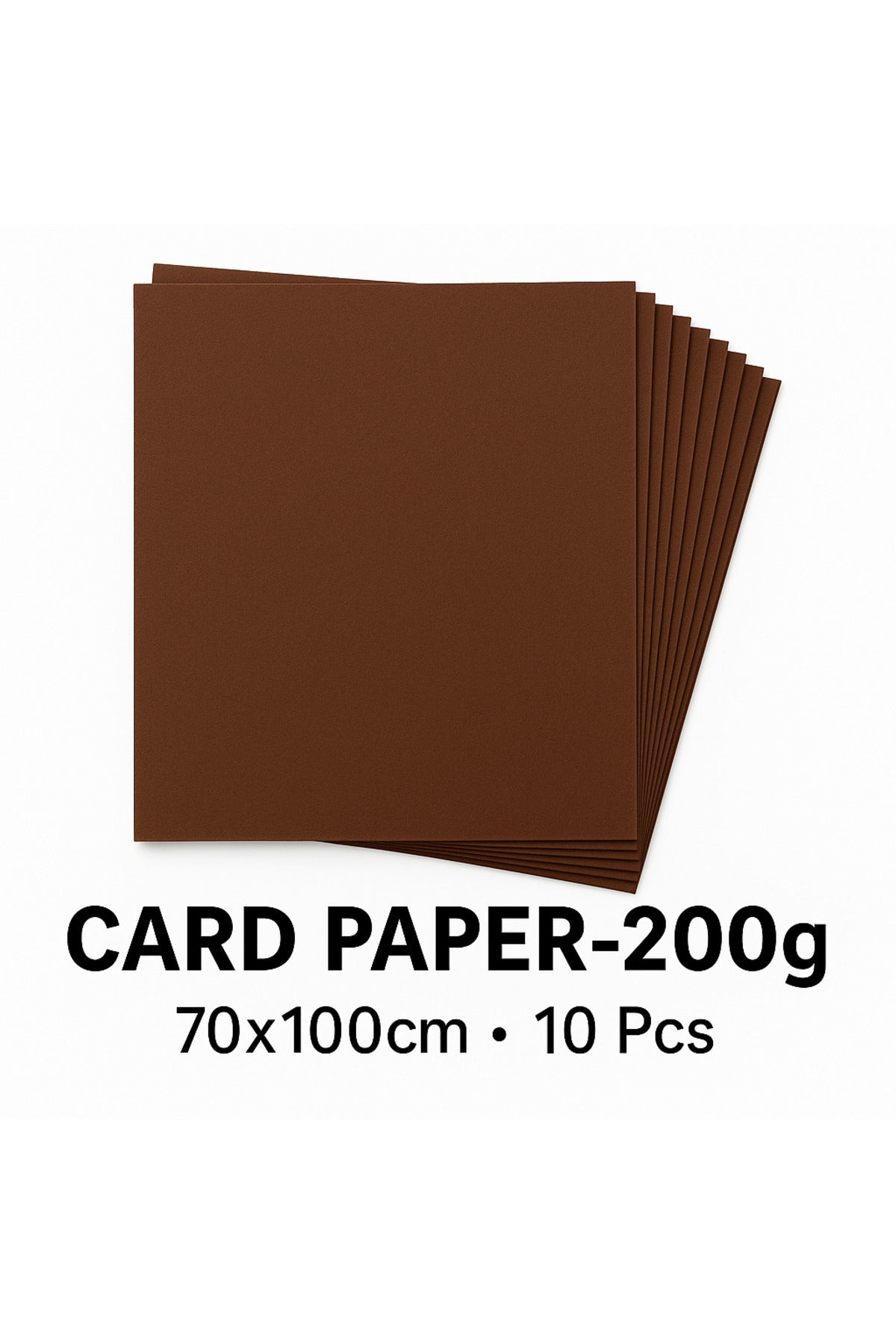 70*100cm card paper-200g (brown） Pack of 10