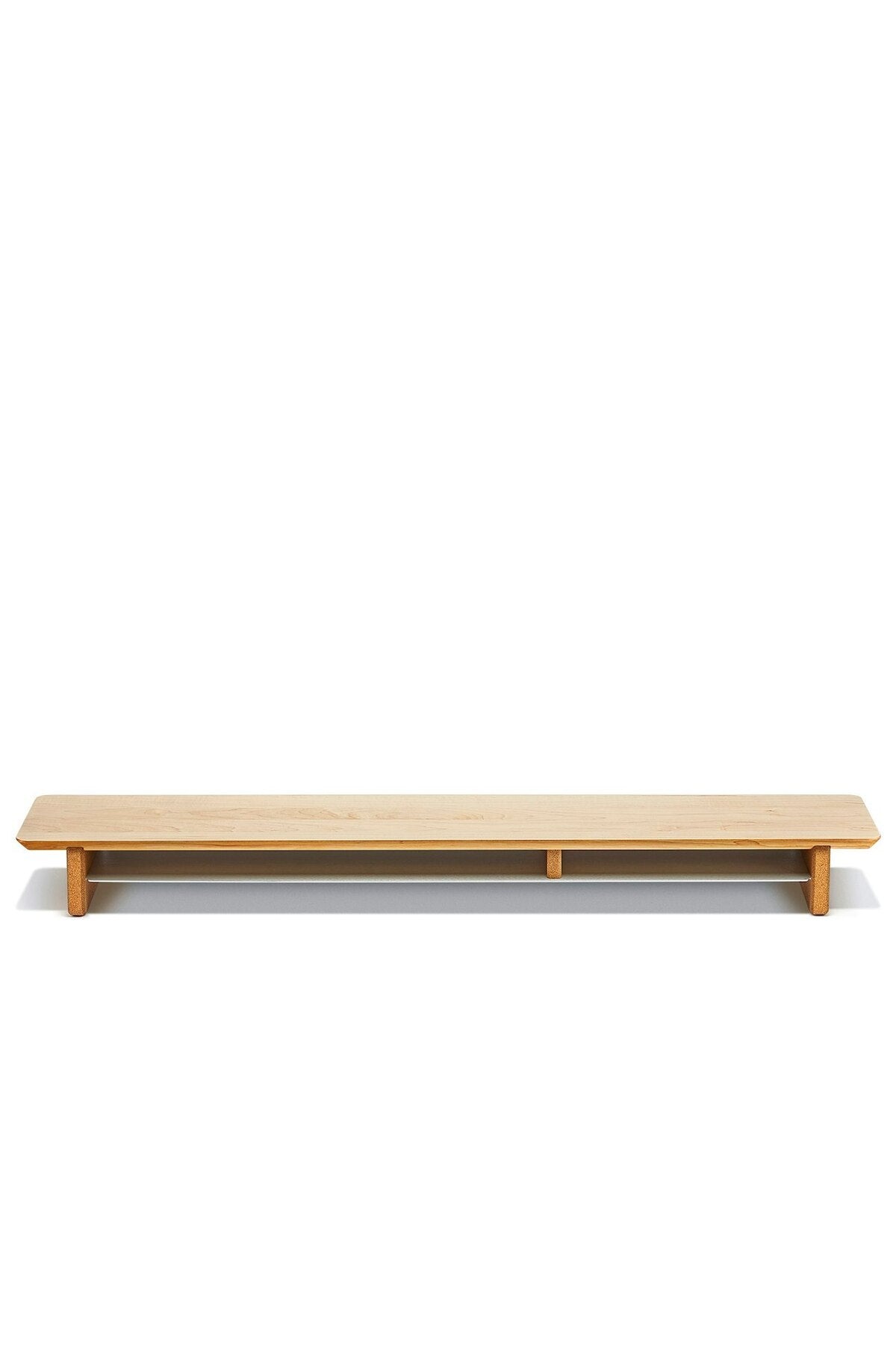 Large Oak Monitor Stand