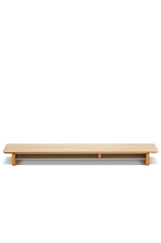 Large Oak Monitor Stand