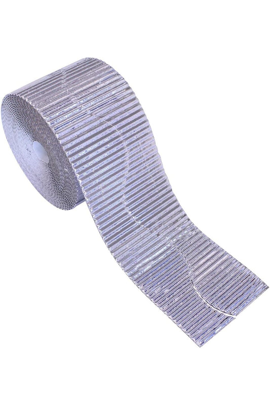 Border Roll Metallic white ( Size 10cm*7.5M, )